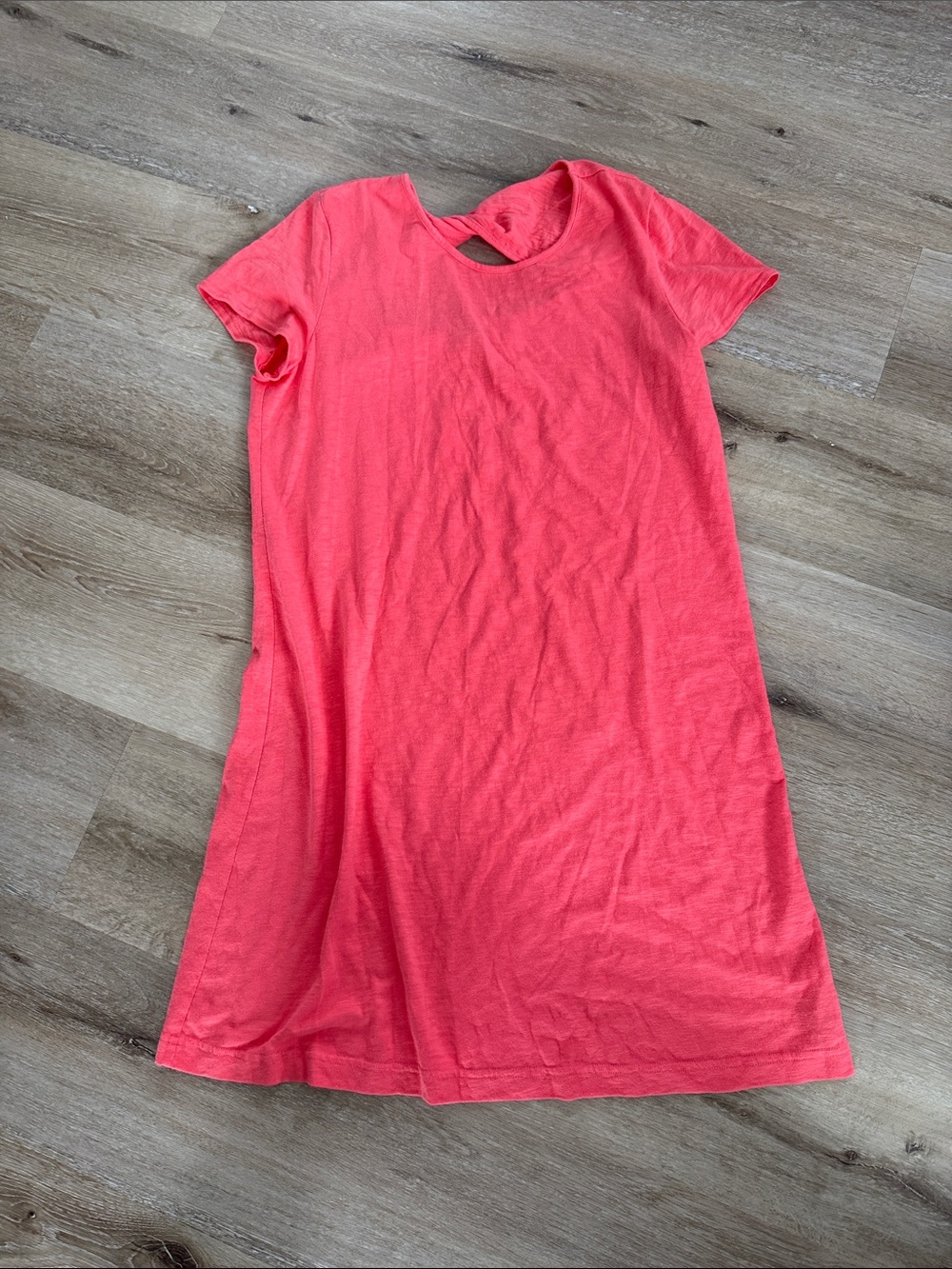 GAP Coral Pink Tee Dress